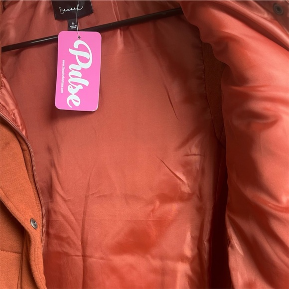 NWT Bacaal by Pulse | The Perfect Puffer Vest Quilted Burnt Orange - Picture 12 of 14